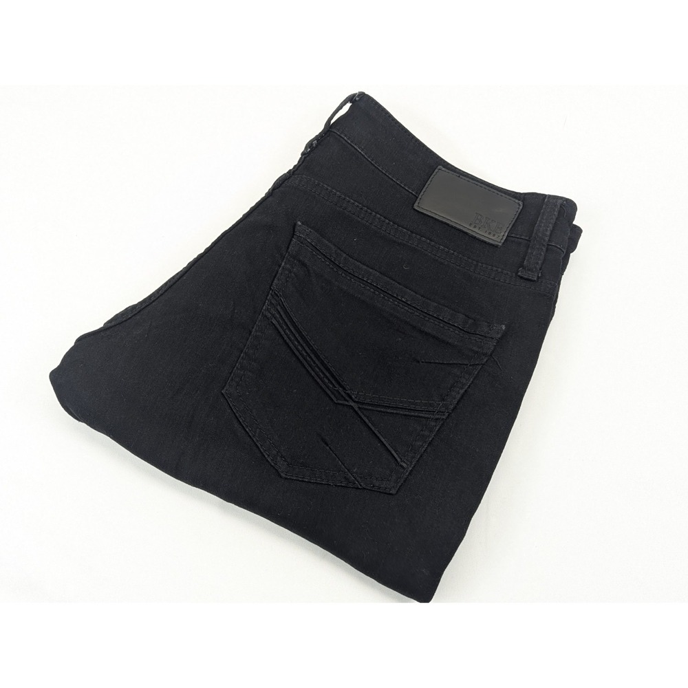 BKE Jeans Mens 34x30 Black Jake Straight Leg Dark Wash Denim Stretch